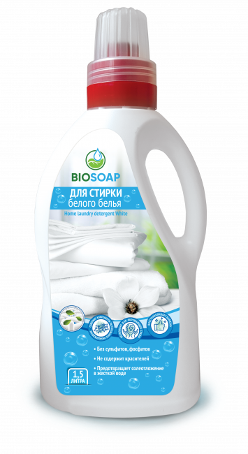 BIOSOAP. Для стирки белого и сильно загрязненного белья / Home laundry detergent White